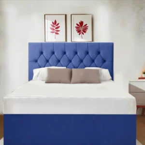 Blue Divan Bed With Storage – Bedrush Fabric Divan