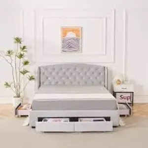 Silver Bespoke Bed