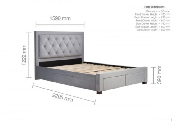 bed frame and mattress